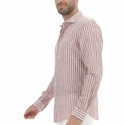 Camicia Rigata Age In Misto Lino E Cotone Uomo -Lacoste shop b65da69c64429be610701cfa39d46cd2