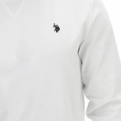 US Polo Felpa Girocollo U.s. Polo Assn. Uomo Basic Con Logo Piccolo Ricamato A Contrasto -Lacoste shop b7667a9158d016dc1c5ed71c52a1cf36