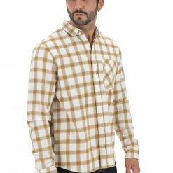 Camicia A Quadri Blend Felpata In Cotone -Lacoste shop b8190873b6df0988cc78a17b37e664df