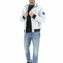 Bomber Uomo Calvin Klein Jeans Con Dettagli A Contrasto E Logo Piccolo Sul Petto -Lacoste shop b8af962217bb0a462d60c5f0e1b4e874