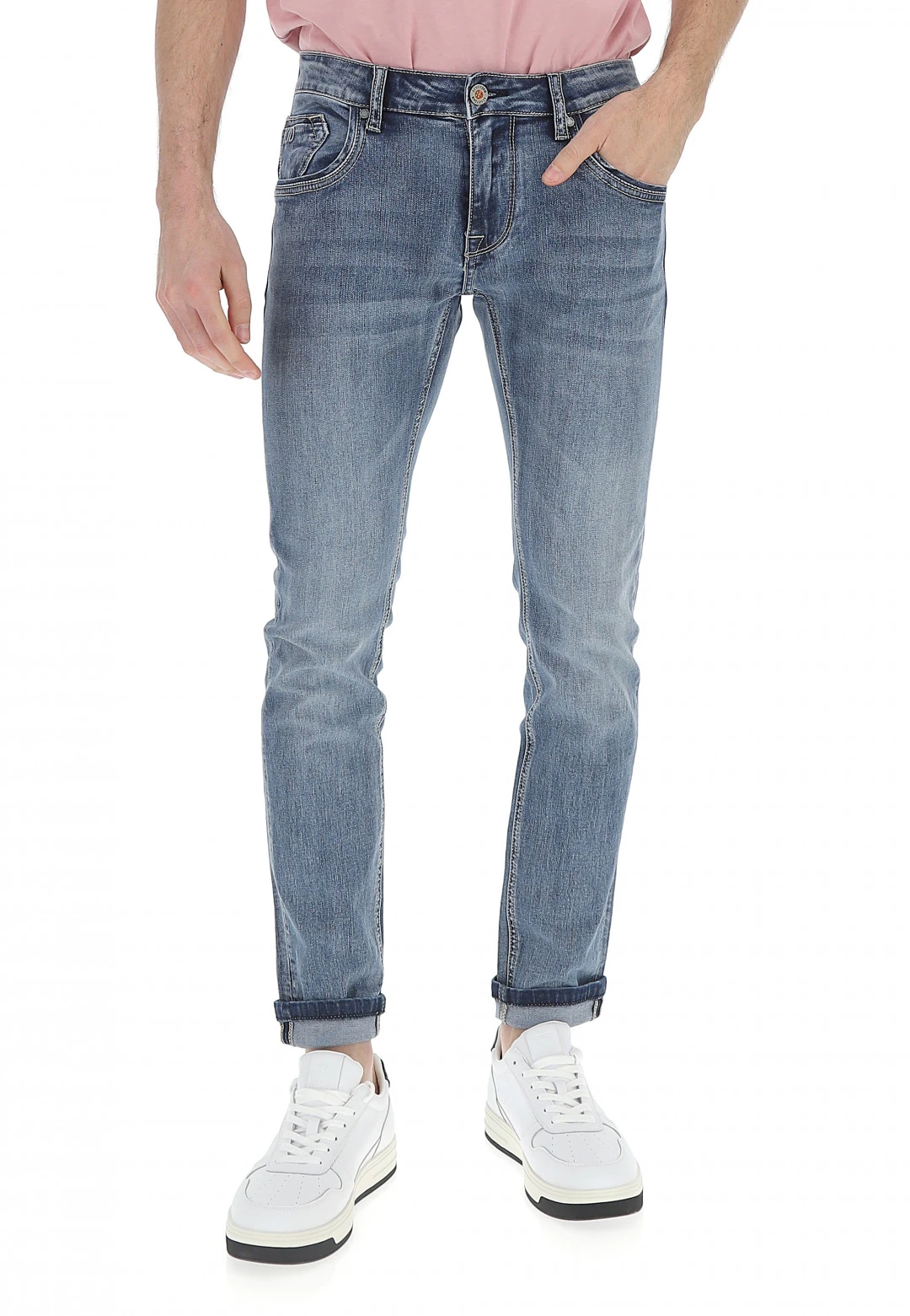 Key Jey Jeans Uomo Keyjey Slim Fit Stretch Lavaggio Medio 3 Key Jey Jeans Uomo Keyjey Slim Fit Stretch Lavaggio Medio