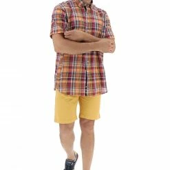 Camicia In Tessuto Seersucker Di Cotone Con Quadretti Fynch-hatton -Lacoste shop b9d22522cb1859f9b765c97f66340dc6