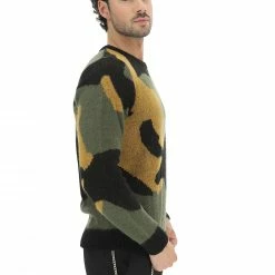 EKS Girocollo èks Camouflage Misto Lana -Lacoste shop bbd740eefdfc939fcfd05b5efaec03a9