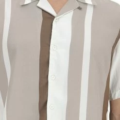 ONLY E SONS Camicia A Maniche Corte Only&sons A Righe Verticali -Lacoste shop bbd7630718109ffa938ef32ee2c19f54