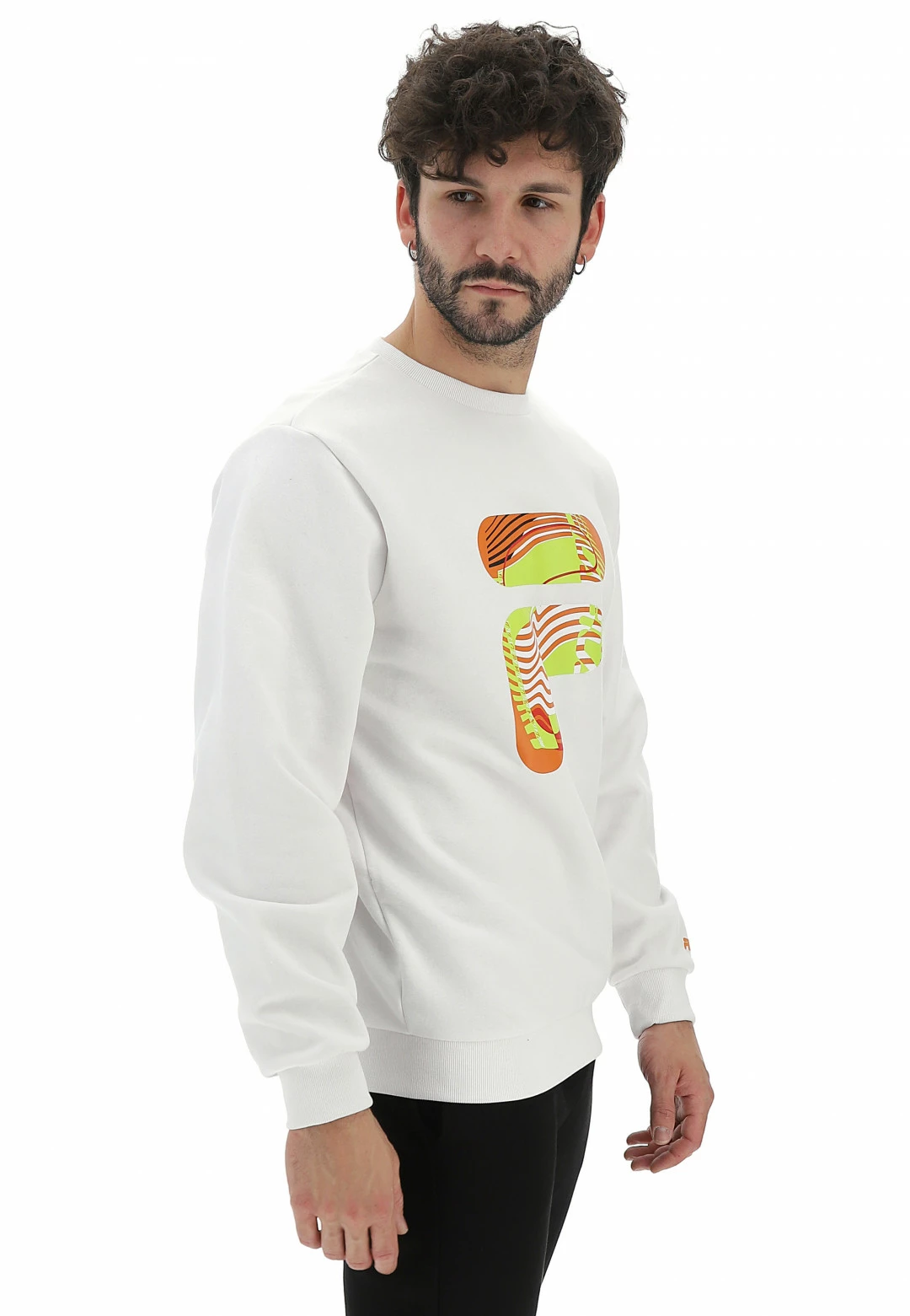 Felpa Uomo Girocollo Fila 689033 Con Logo Multicolor 4 Felpa Uomo Girocollo Fila 689033 Con Logo Multicolor - immagine 2