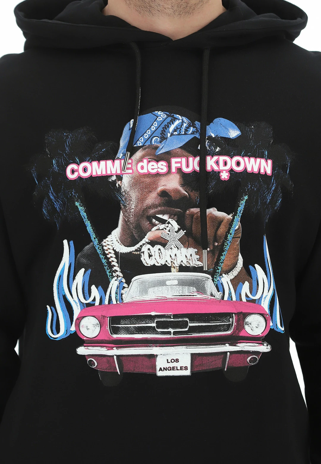 Felpa Con Cappuccio Comme Des Fuckdown Uomo Con Maxi Stampa Frontale 12 Felpa Con Cappuccio Comme Des Fuckdown Uomo Con Maxi Stampa Frontale - immagine 10