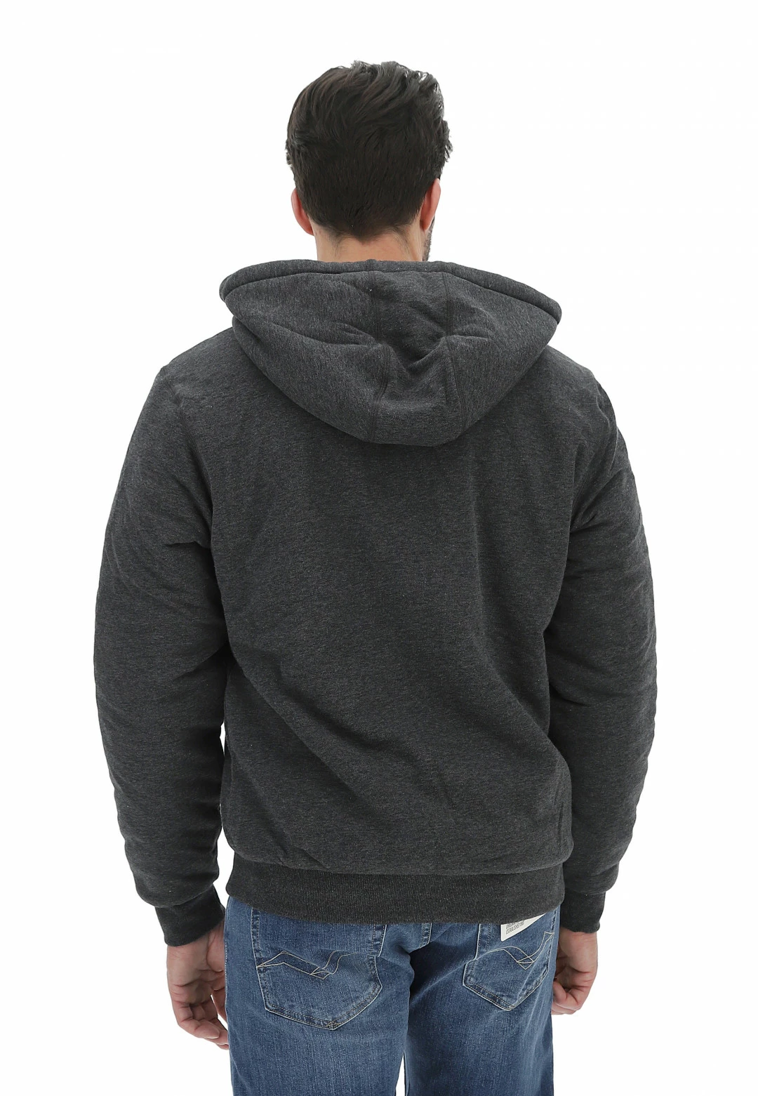 Felpa Con Cappuccio Blend Con Interno In Sherpa 5 Felpa Con Cappuccio Blend Con Interno In Sherpa - immagine 3