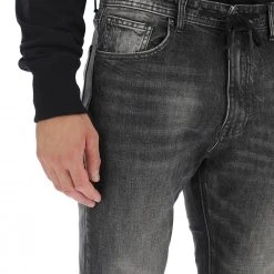 8.9 OTTOPUNTONOVE Jeans Nero 8.9 Con Laccio Loose Fit -Lacoste shop be5053052bc237a16491e251a9cbaf3d