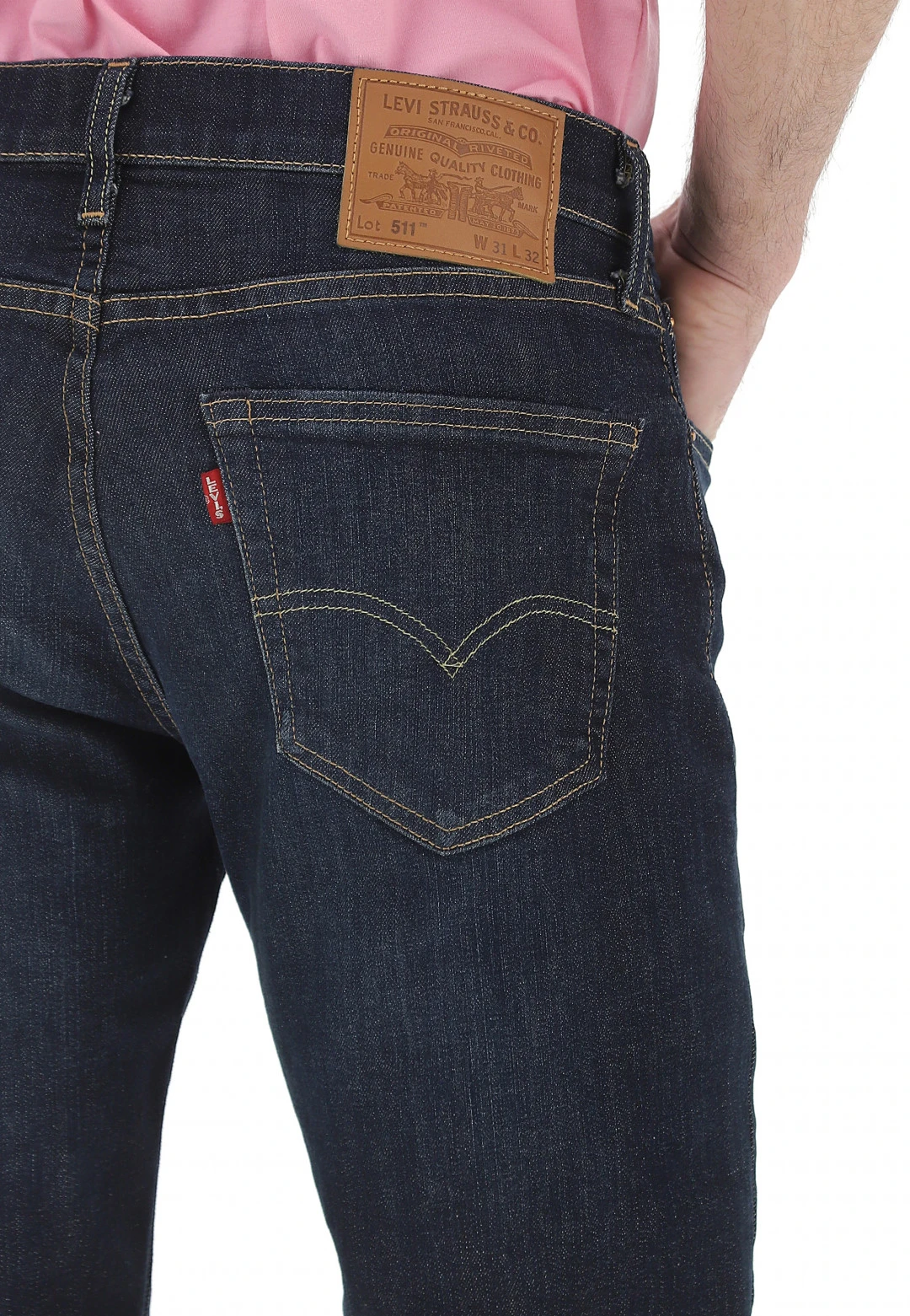 Jeans Levi's 511 Uomo Lavaggio Scuro Slim Fit 6 Jeans Levi's 511 Uomo Lavaggio Scuro Slim Fit - immagine 4
