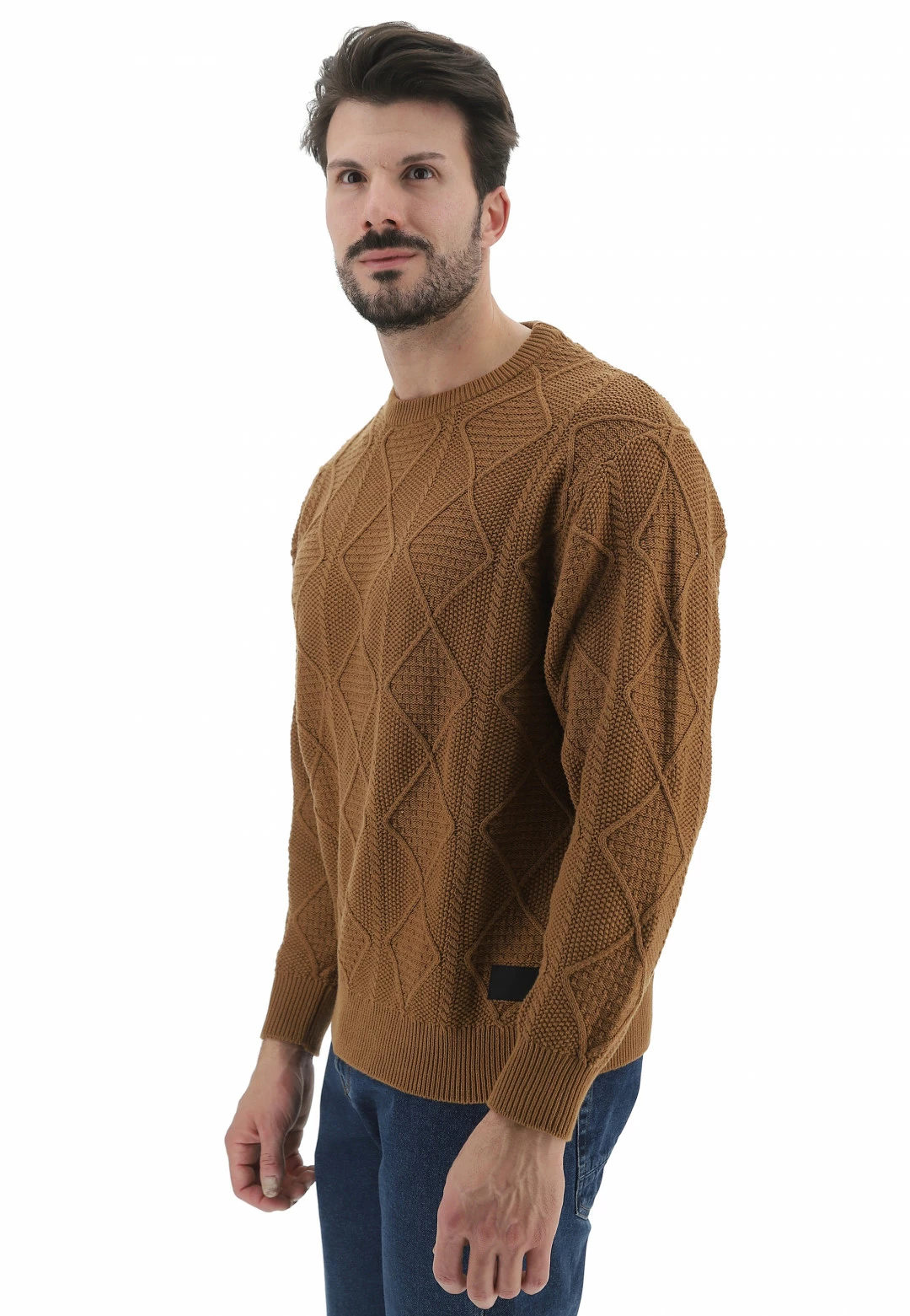 Maglincino Girocollo !solid Uomo In 100% Cotone E Lavorazione In Rilievo All Over 4 Maglincino Girocollo !solid Uomo In 100% Cotone E Lavorazione In Rilievo All Over - immagine 2