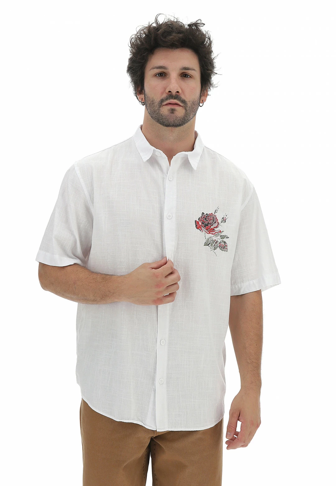 Camicia In Cotone Stampa Impossible Catch Uomo 3 Camicia In Cotone Stampa Impossible Catch Uomo