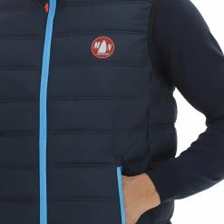 MURPHY & NYE Gilet Uomo Murphy&nye Con Collo A Fascia E Dettagli A Contrasto -Lacoste shop c1a99bc7c82cae643be3d5bf913b39c6