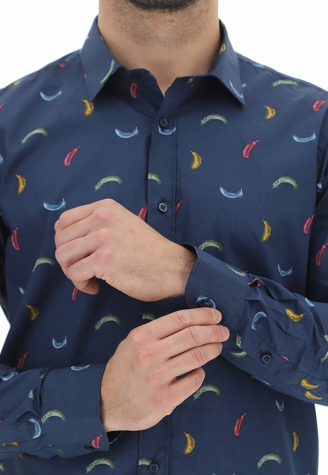 Camicia In Cotone Tupertu Con Fanstasia Piume Colorate 6 Camicia In Cotone Tupertu Con Fanstasia Piume Colorate - immagine 4