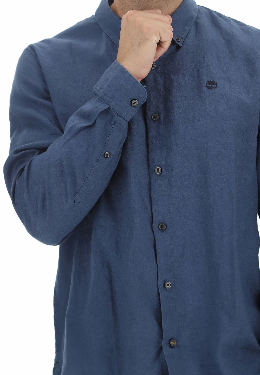 Camicia Timberland Uomo In Lino Con Logo Ricamato Tono Su Tono 7 Camicia Timberland Uomo In Lino Con Logo Ricamato Tono Su Tono - immagine 5