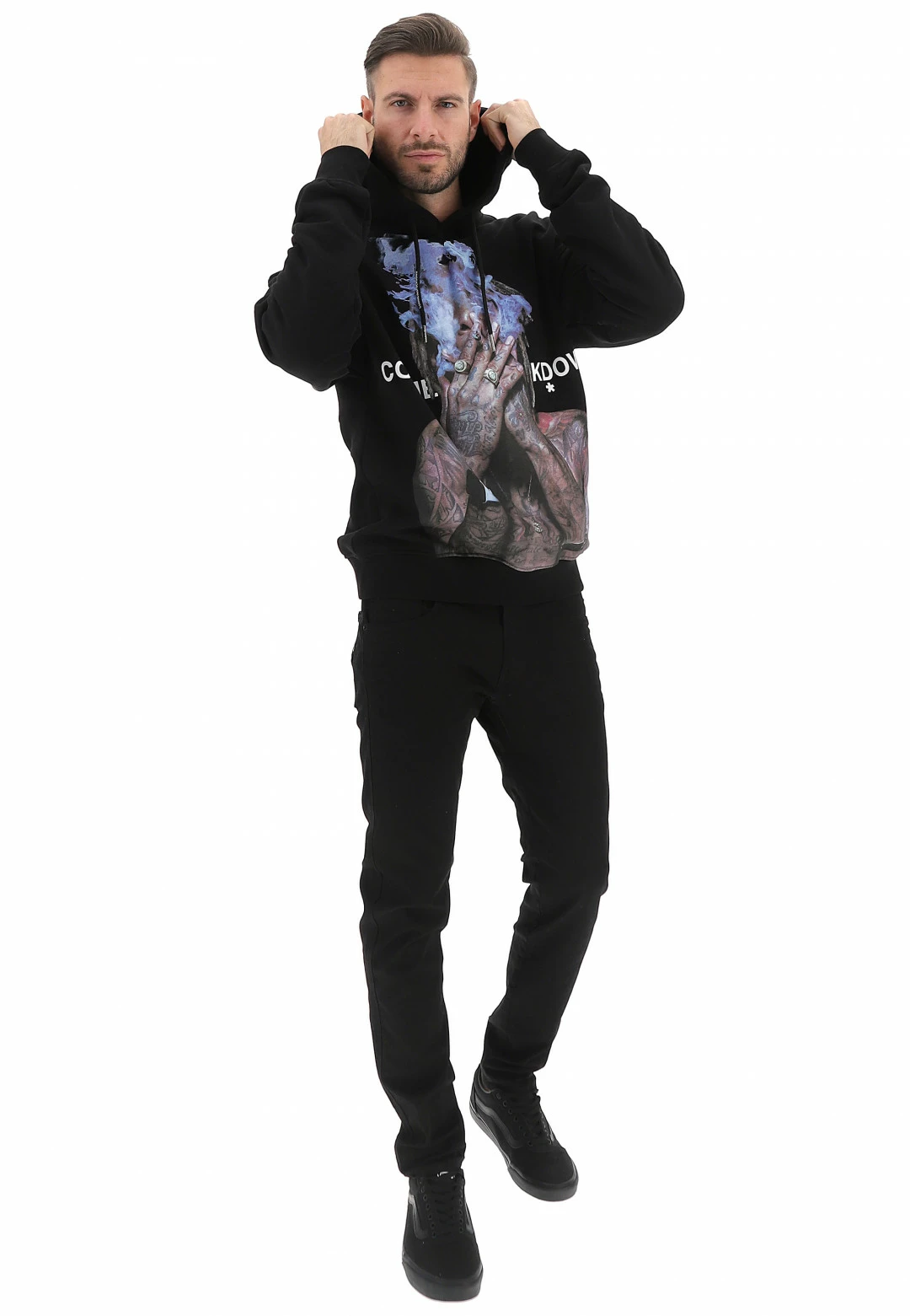 Comme Des Fuckdown Felpa Con Cappuccio Comme Des Fuckdowm Cdfu1836 Con Stampa Nella Parte Frontale 6 Comme Des Fuckdown Felpa Con Cappuccio Comme Des Fuckdowm Cdfu1836 Con Stampa Nella Parte Frontale - immagine 4