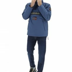 Giubbotto Felpato All'interno Napapijri Con Mezza Zip E Tasca Centrale Con Scritta Logo Ricamato -Lacoste shop c488d52b029e0fb400da63e88bb15e18