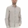 YES.ZEE Camicia Yes Zee Uomo Rigata In Misto Lino E Cotone -Lacoste shop c526c7df04e407bbac1c679a35692261