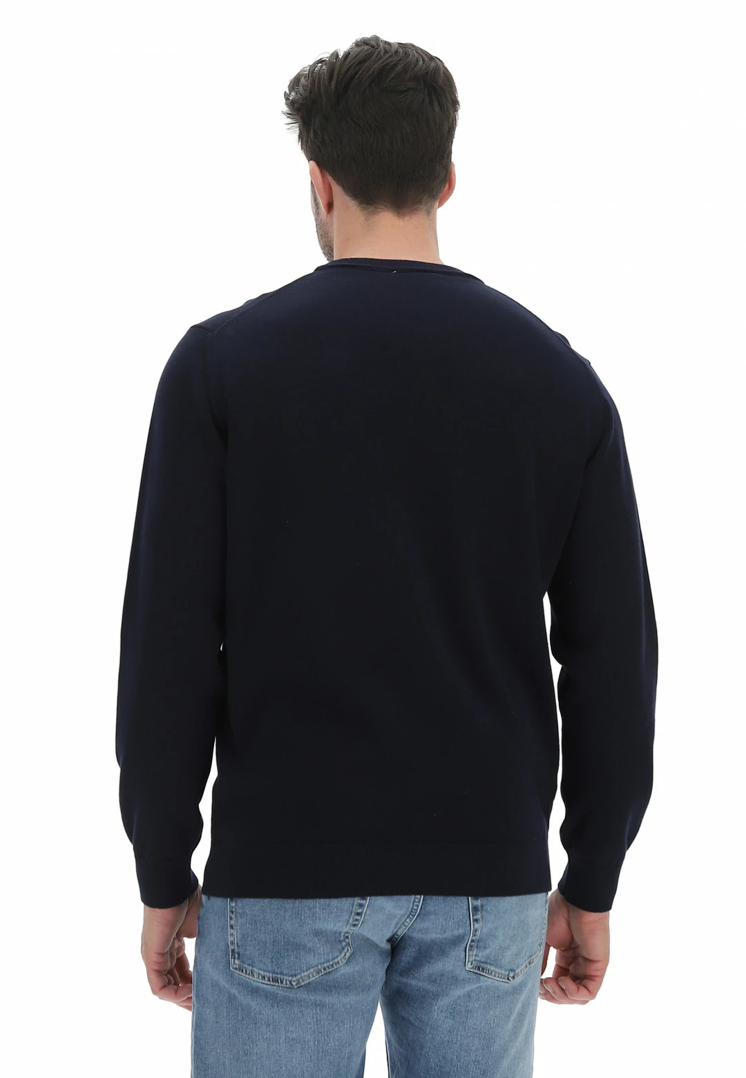 Maglioncino Girocollo Lacoste Uomo Tinta Unita Con Logo A Contrasto Sul Petto 14 Maglioncino Girocollo Lacoste Uomo Tinta Unita Con Logo A Contrasto Sul Petto - immagine 13