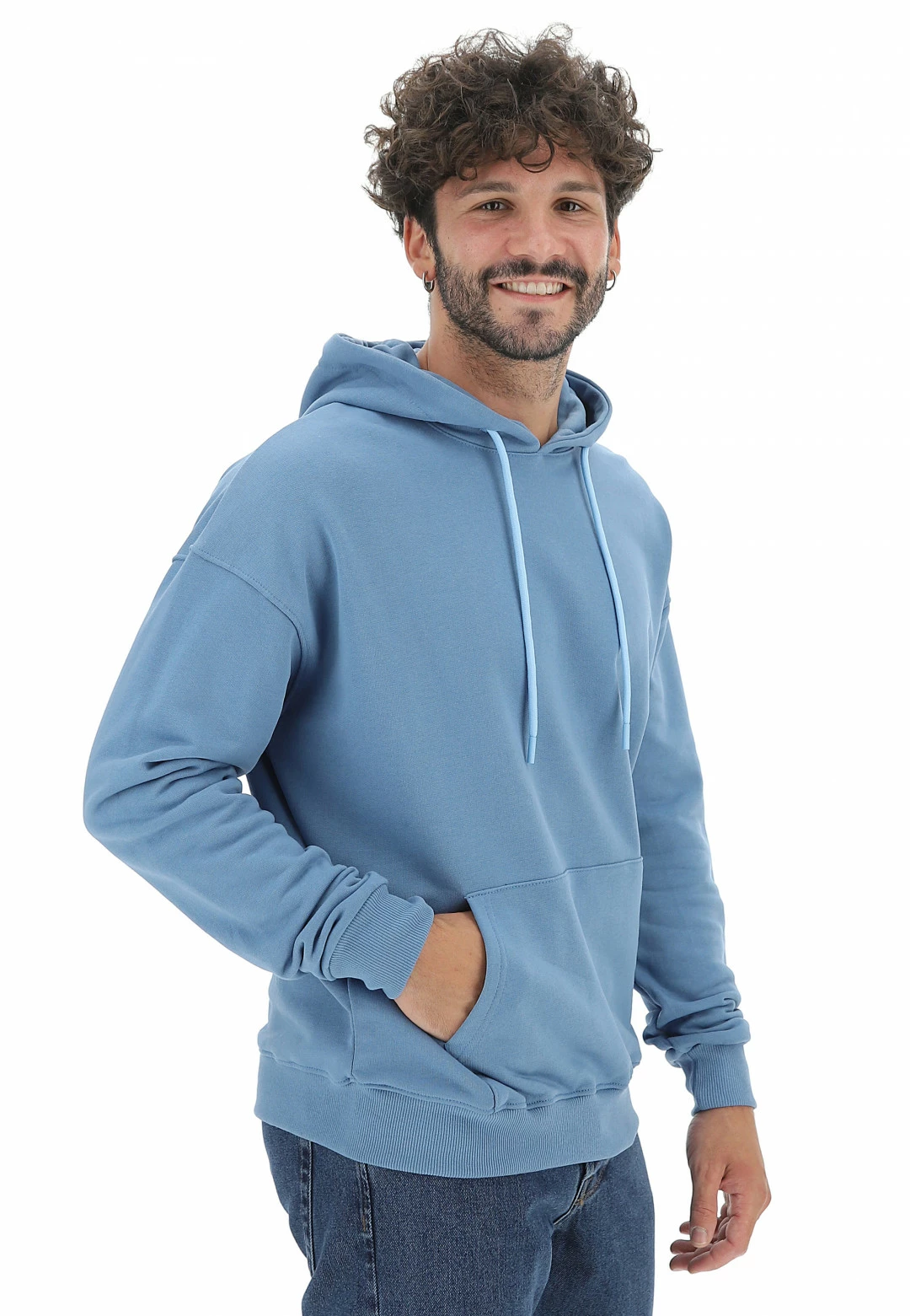 8.9 OTTOPUNTONOVE Felpa 8.9 Made In Italy In Cotone Garzato Over Fit 4 8.9 OTTOPUNTONOVE Felpa 8.9 Made In Italy In Cotone Garzato Over Fit - immagine 2