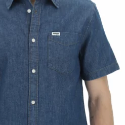 Wrangler Camicia Denim Manica Corta W5k05k96n -Lacoste shop c709db57f4a61256689b3bda7bee8afb