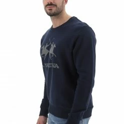 Felpa Girocollo La Martina Con Logo Grande Gommato In Rilievo -Lacoste shop c7b4c372872d1241e345df528199a29a