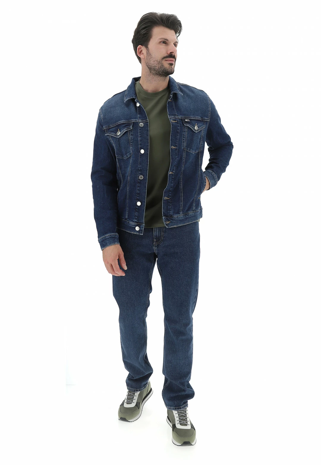 Tommy Hilfiger Jeans Giubbino Denim Tommy Jeans Dm0dm16174 7 Tommy Hilfiger Jeans Giubbino Denim Tommy Jeans Dm0dm16174 - immagine 5