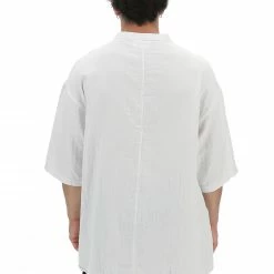 Camicia Catch Over Fit Collo Alla Coreana Con Bottoni A Serafino -Lacoste shop c9f1cfd1ff0e9598c4beaff9e06b05a7