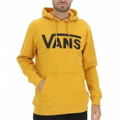 Felpa Con Cappuccio Vans Felpata Con Logo Frontale Gommato