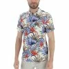 Camicia A Maniche Corte Blend In Fantasia Foglie All Over -Lacoste shop caf2a92eb9d61683da29c2d47aa5ec7e
