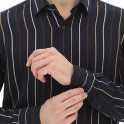 Camicia In Cotone Tupertu Con Righe A Contrasto -Lacoste shop cf55893e5894cd6b668e8bc247683b54