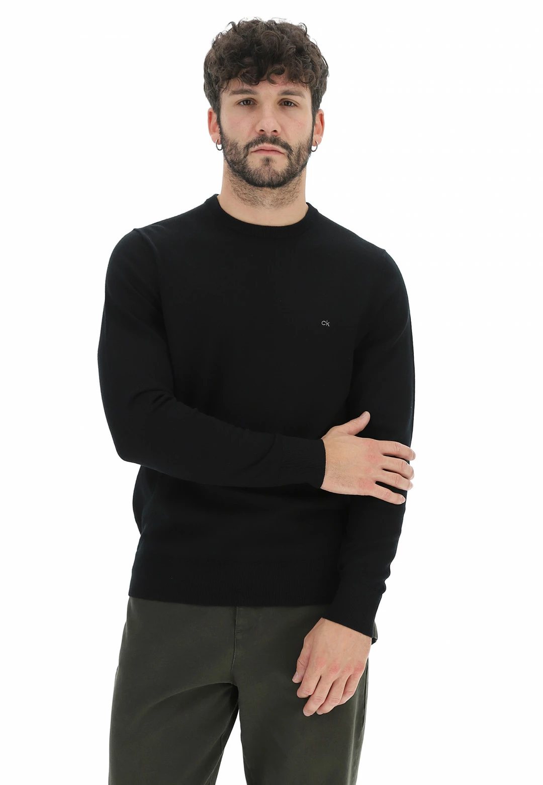 Girocollo In Lana Merinos Calvin Klein K10k102727 3 Girocollo In Lana Merinos Calvin Klein K10k102727