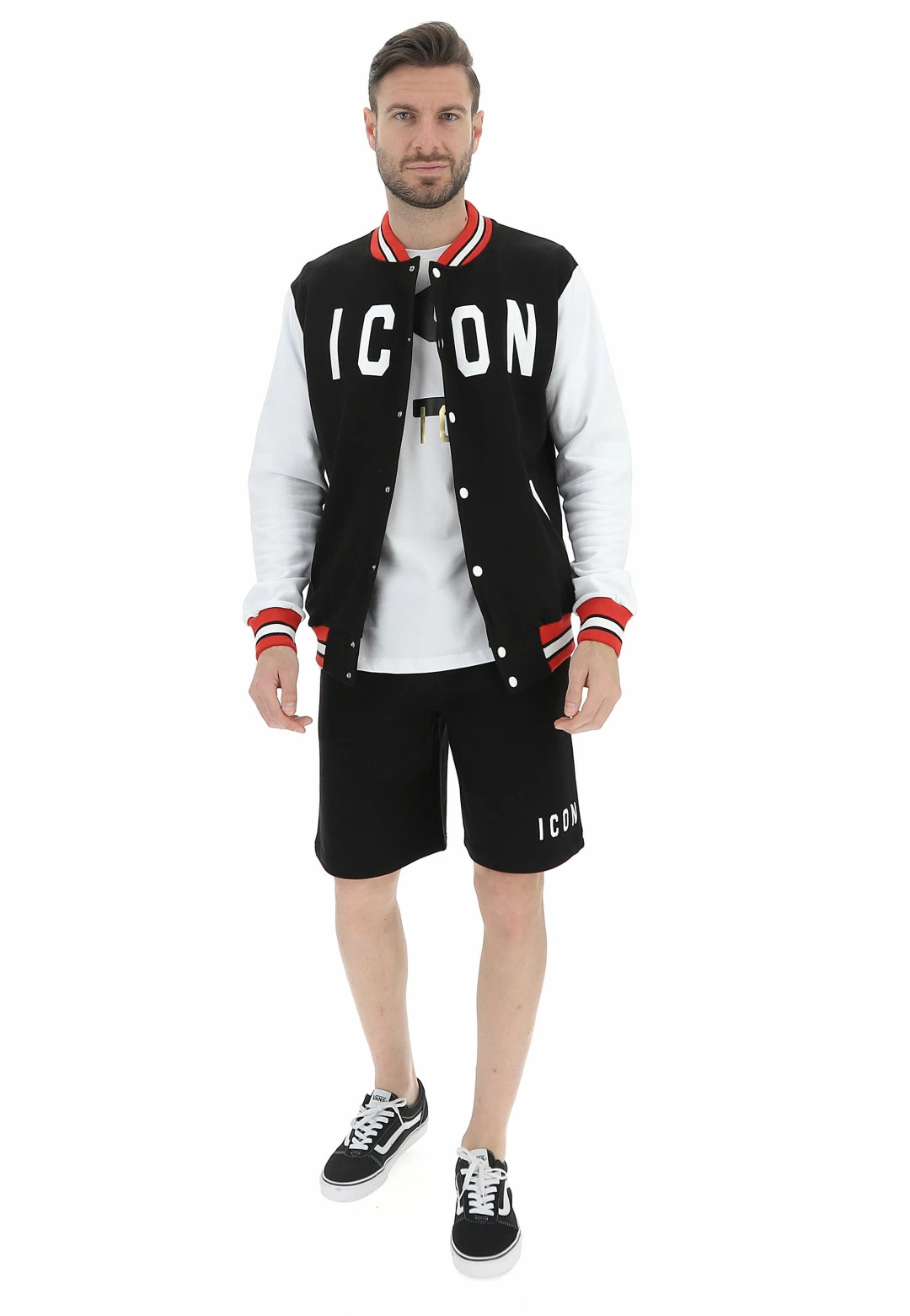 Giacca College Icon Uomo Tricolor Con Logo Centrale Made In Italy 6 Giacca College Icon Uomo Tricolor Con Logo Centrale Made In Italy - immagine 4