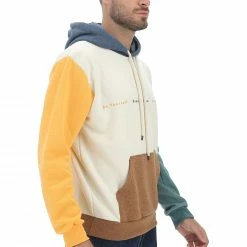 Felpa Con Cappuccio Age Made In Italy Con Parti Multicolor E Scritta Centale -Lacoste shop d5201edf1c80de365f7f4df1b6f5d345