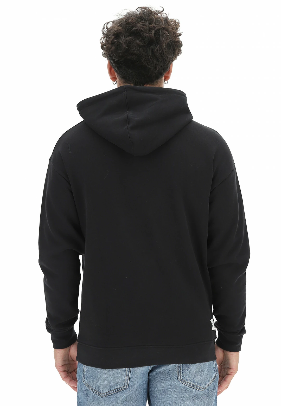 Felpa Foderata Con Cappuccio !solid Uomo Con Tasche Frontali 5 Felpa Foderata Con Cappuccio !solid Uomo Con Tasche Frontali - immagine 3