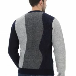 8.9 OTTOPUNTONOVE Maglione Girocollo 8.9 Con Rigoni Verticali Made In Italy -Lacoste shop d6fec966437ca784e23c47f119461f52