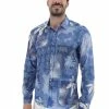 Camicia Manica Lunga Fantasia All Over Tupertu