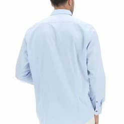 Camicia Uomo Bugatti In Cotone Tinta Unita Con Bottoni A Contrasto -Lacoste shop d7ded8034293fc32703c5d92a8e8d267