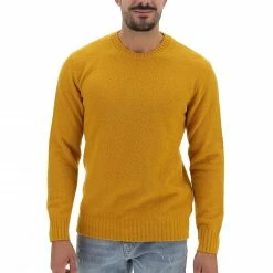 Esteban Martinez Maglione Girocollo Effetto Boucle Misto Lana