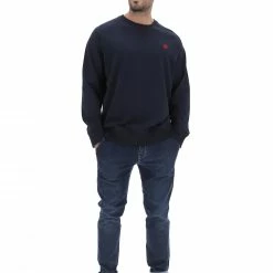 Felpa Girocollo Timberland Uomo Con Logo Ricamato A Contrasto -Lacoste shop d8310a2a6d22970f16e7af9b9cc7e142