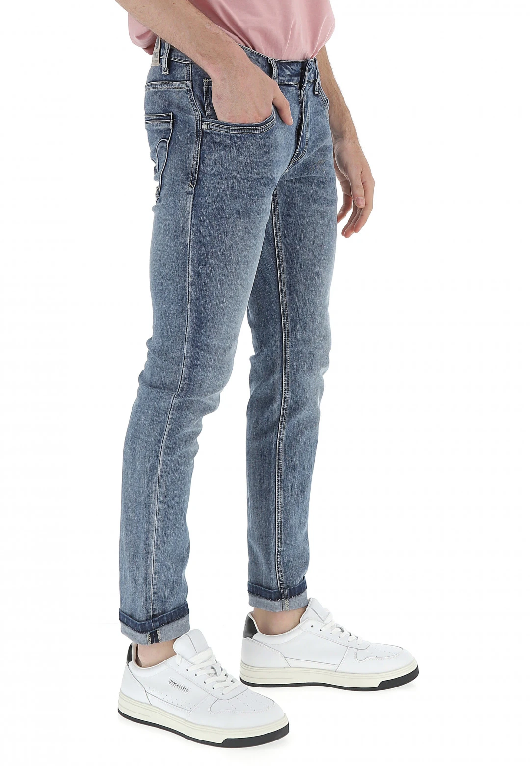 Key Jey Jeans Uomo Keyjey Slim Fit Stretch Lavaggio Medio 4 Key Jey Jeans Uomo Keyjey Slim Fit Stretch Lavaggio Medio - immagine 2