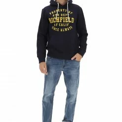 Richfield Felpa Richdield Con Cappuccio, Stampa Gommata E Tasca A Marsupio -Lacoste shop d8cd3a80d47732f0e5fa824abedeb6b1