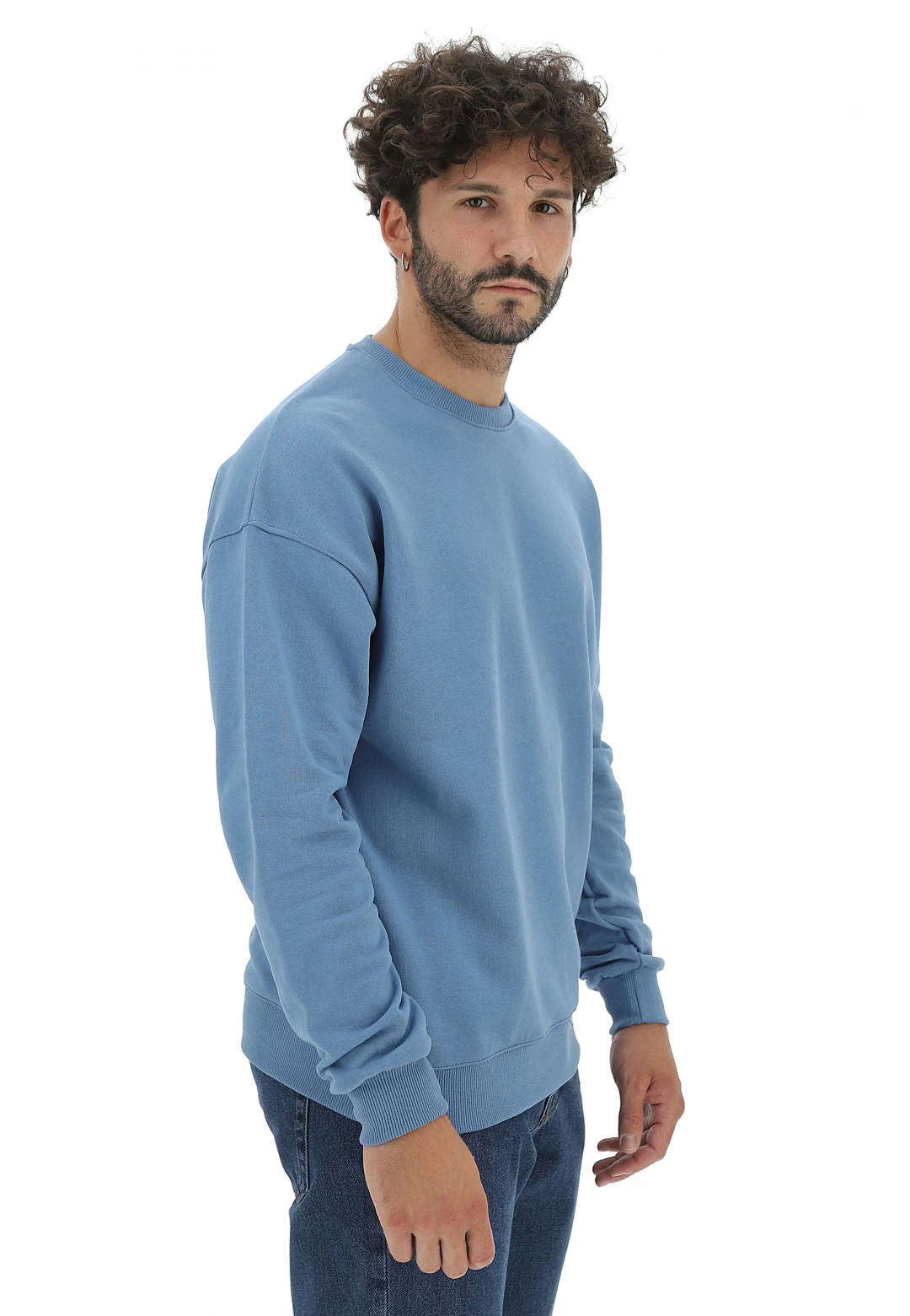 8.9 OTTOPUNTONOVE Felpa Girocollo In Cotone Garzato 8.9 Tinta Unita Over Fit 8 8.9 OTTOPUNTONOVE Felpa Girocollo In Cotone Garzato 8.9 Tinta Unita Over Fit - immagine 6