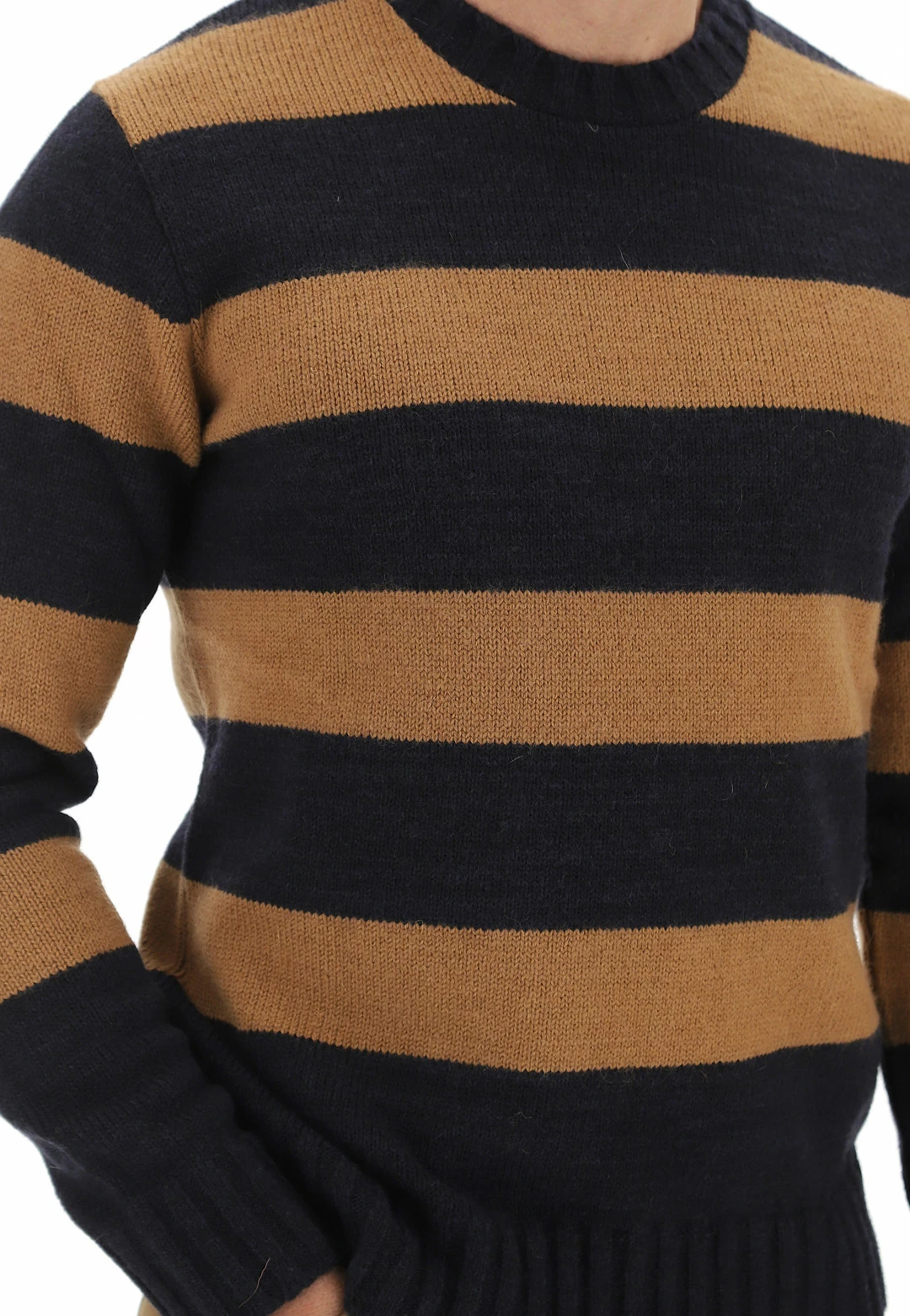 Esteban Martinez Girocollo Misto Lana Rigato Uomo 6 Esteban Martinez Girocollo Misto Lana Rigato Uomo - immagine 4