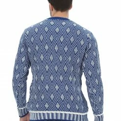 Maglione Age Uomo Girocollo In Misto Lana Con Lavorazione A Rombi Bicolor Made In Italy -Lacoste shop da8402b0315206daf6d4a96de05644ab