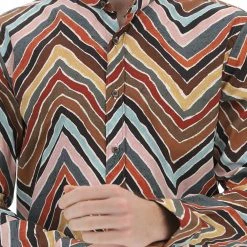 Camicia Con Collo Alla Coreana Tupertu In Fatasia All Over -Lacoste shop dbd7a647c56717ee718b00de861b7c1e