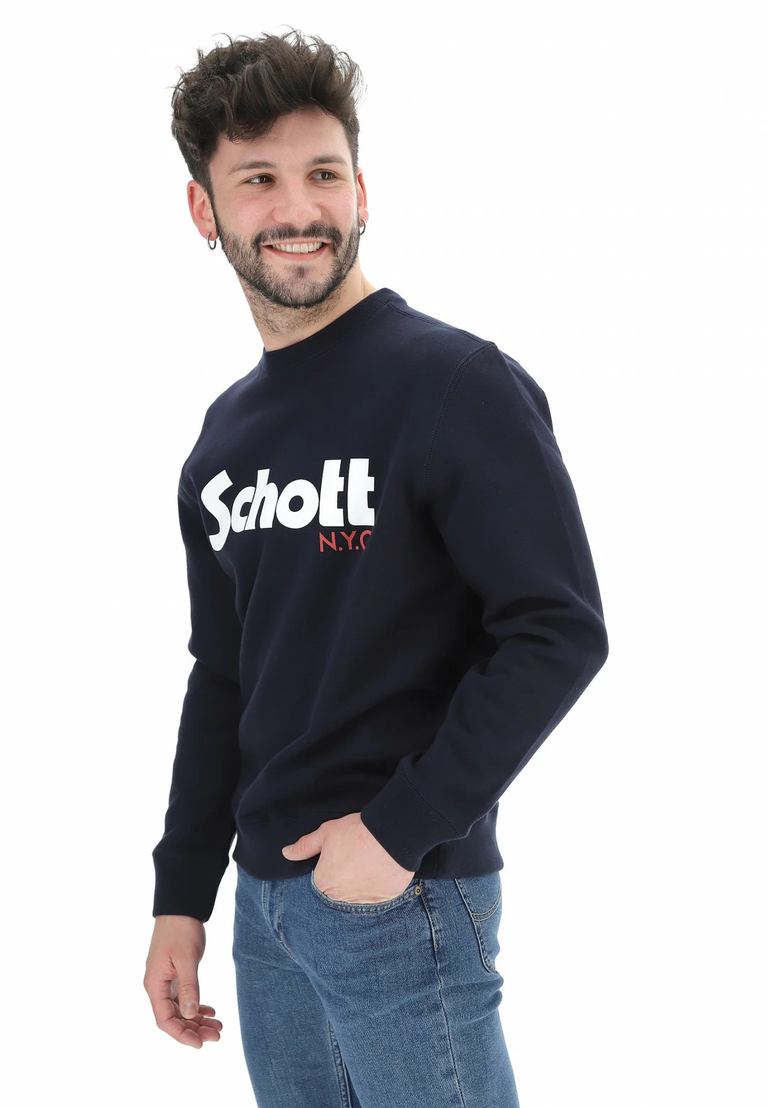 Felpa Schott Art.swcrew 4 Felpa Schott Art.swcrew - immagine 2