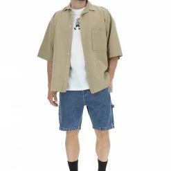 Camicia Over Catch Uomo Effetto Lino Con Manica Scesa E Taschino -Lacoste shop dd09b0dae81a5ce08ea491d87142adab