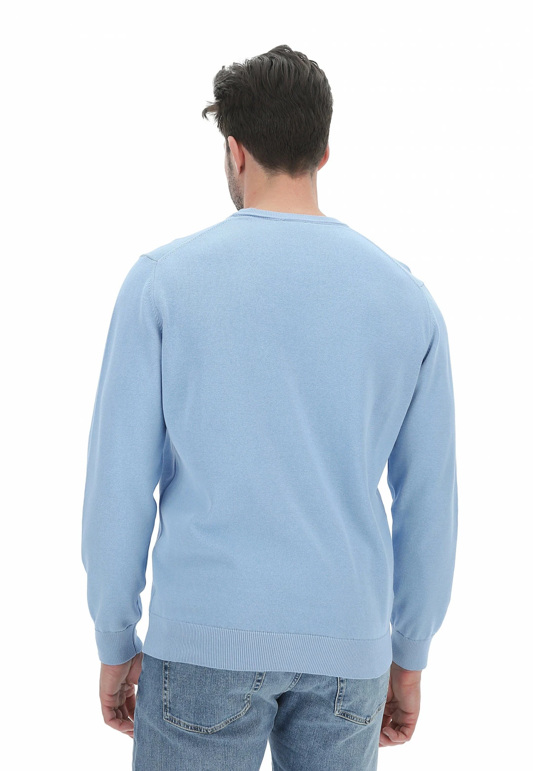 Maglioncino Girocollo Lacoste Uomo Tinta Unita Con Logo A Contrasto Sul Petto 19 Maglioncino Girocollo Lacoste Uomo Tinta Unita Con Logo A Contrasto Sul Petto - immagine 18