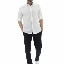 EKS Camicia Uomo èks In Tessuto Operato -Lacoste shop dd650f32ae514a7a6d2ab243ec978369