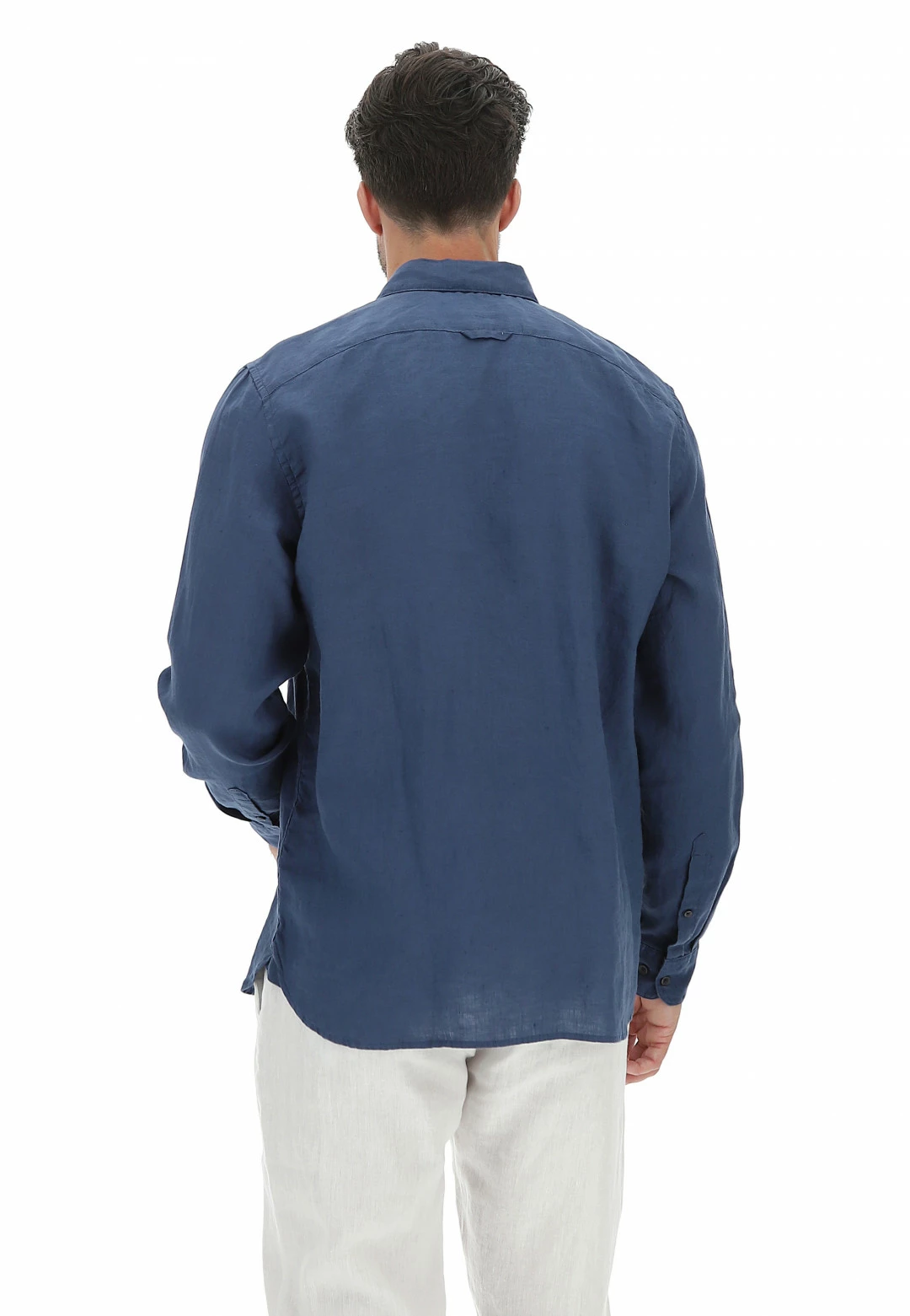 Camicia Timberland Uomo In Lino Con Logo Ricamato Tono Su Tono 5 Camicia Timberland Uomo In Lino Con Logo Ricamato Tono Su Tono - immagine 3